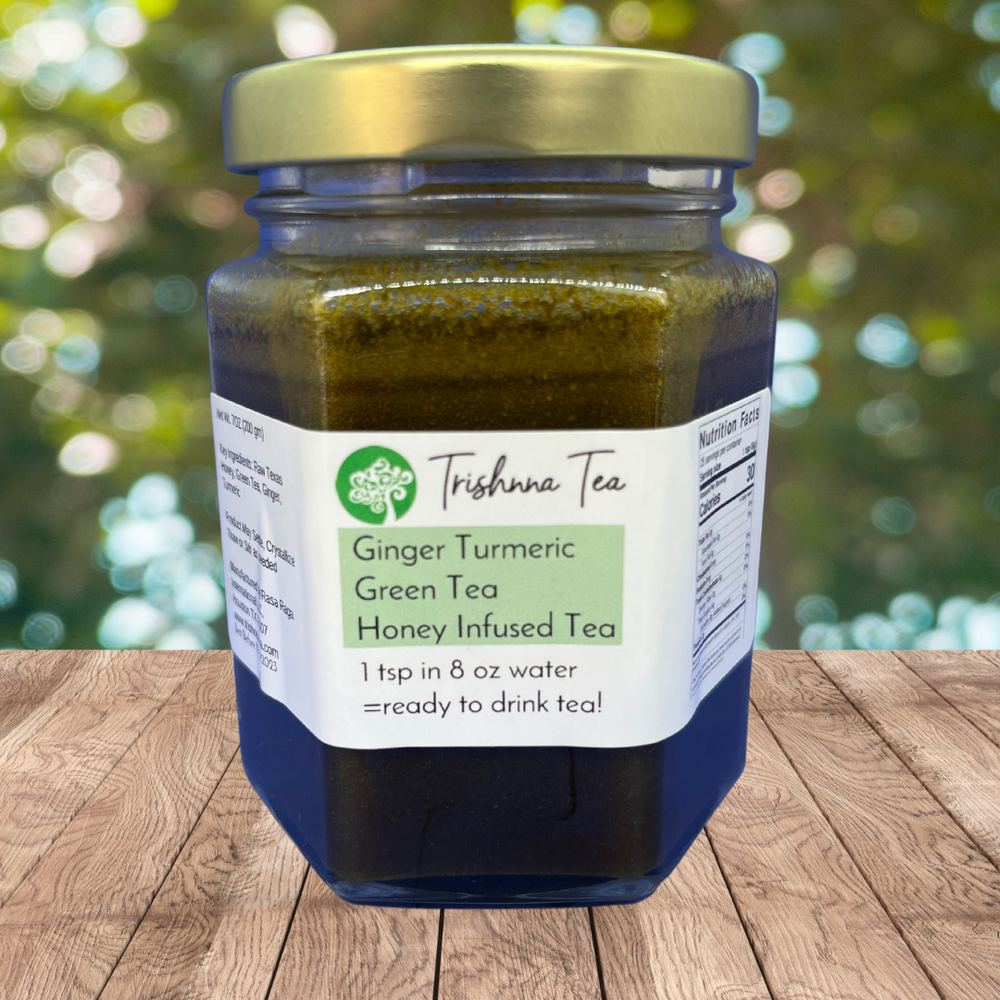 Ginger Turmeric Green Tea - Honey Infused Tea