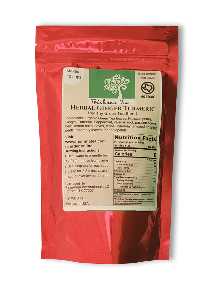 
                  
                    Load image into Gallery viewer, Herbal Ginger Turmeric Green Tea
                  
                
