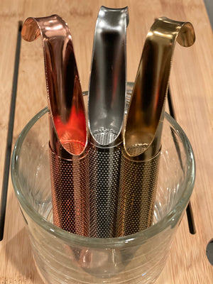 
                  
                    Load image into Gallery viewer, Gold and Rose Gold Tube Mesh Infuser- Sliding
                  
                