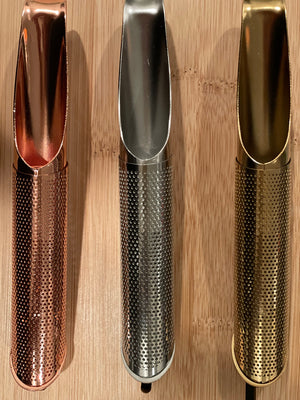 
                  
                    Load image into Gallery viewer, Gold and Rose Gold Tube Mesh Infuser- Sliding
                  
                
