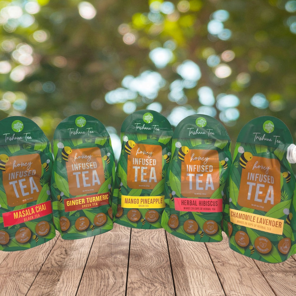 5-Pack Honey infused tea Sampler Set