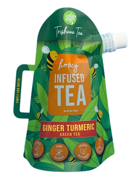 Ginger Turmeric Green Tea Concentrate -Honey Infused Tea